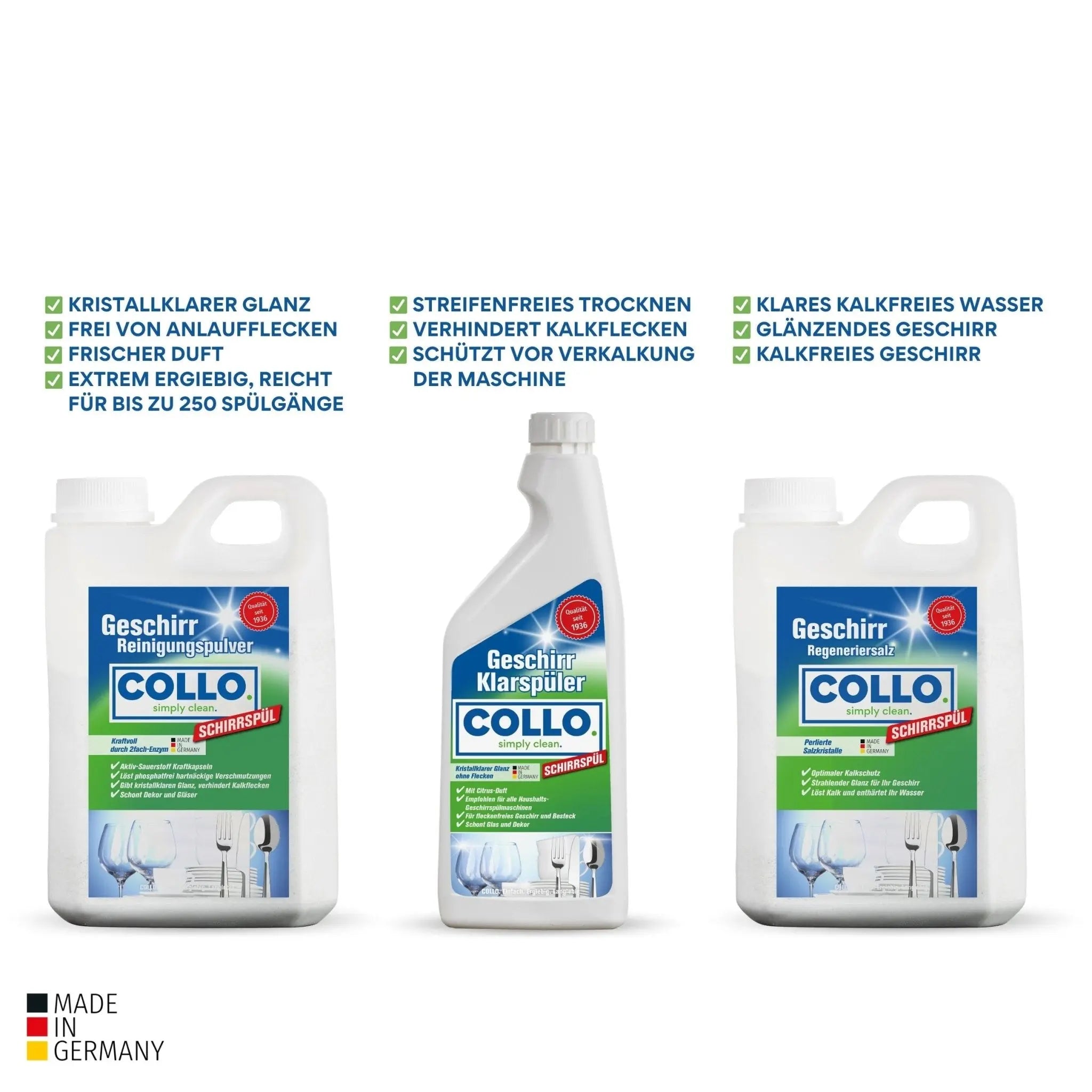 SCHIRRSPÜL Spülmaschinen - Set - 0500 - COLLO. simply clean.