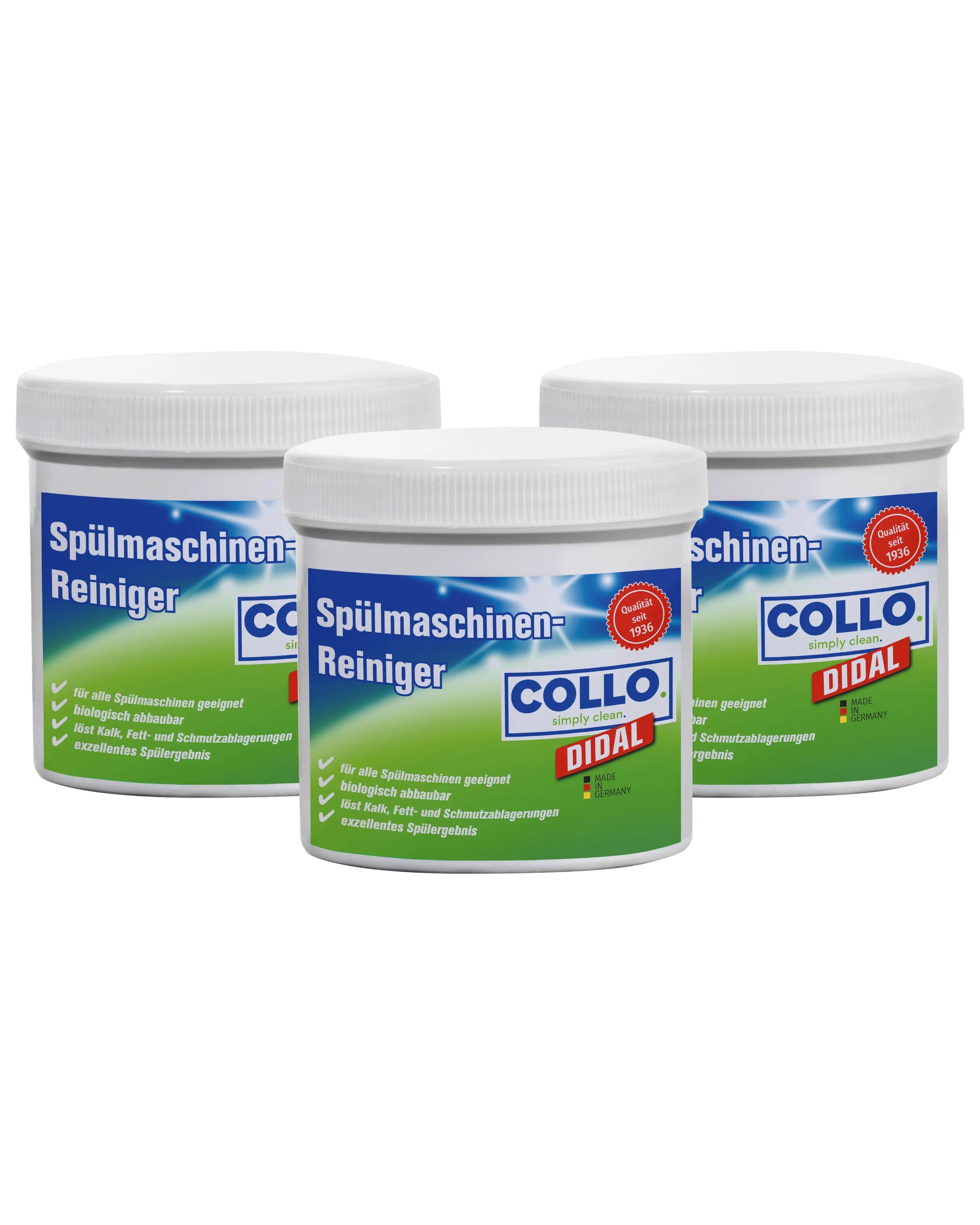 Vorteilsset: 3x Didal - Spülmaschinenreiniger - Spülmaschine Entkalker - 0023 01.3 - COLLO. simply clean.