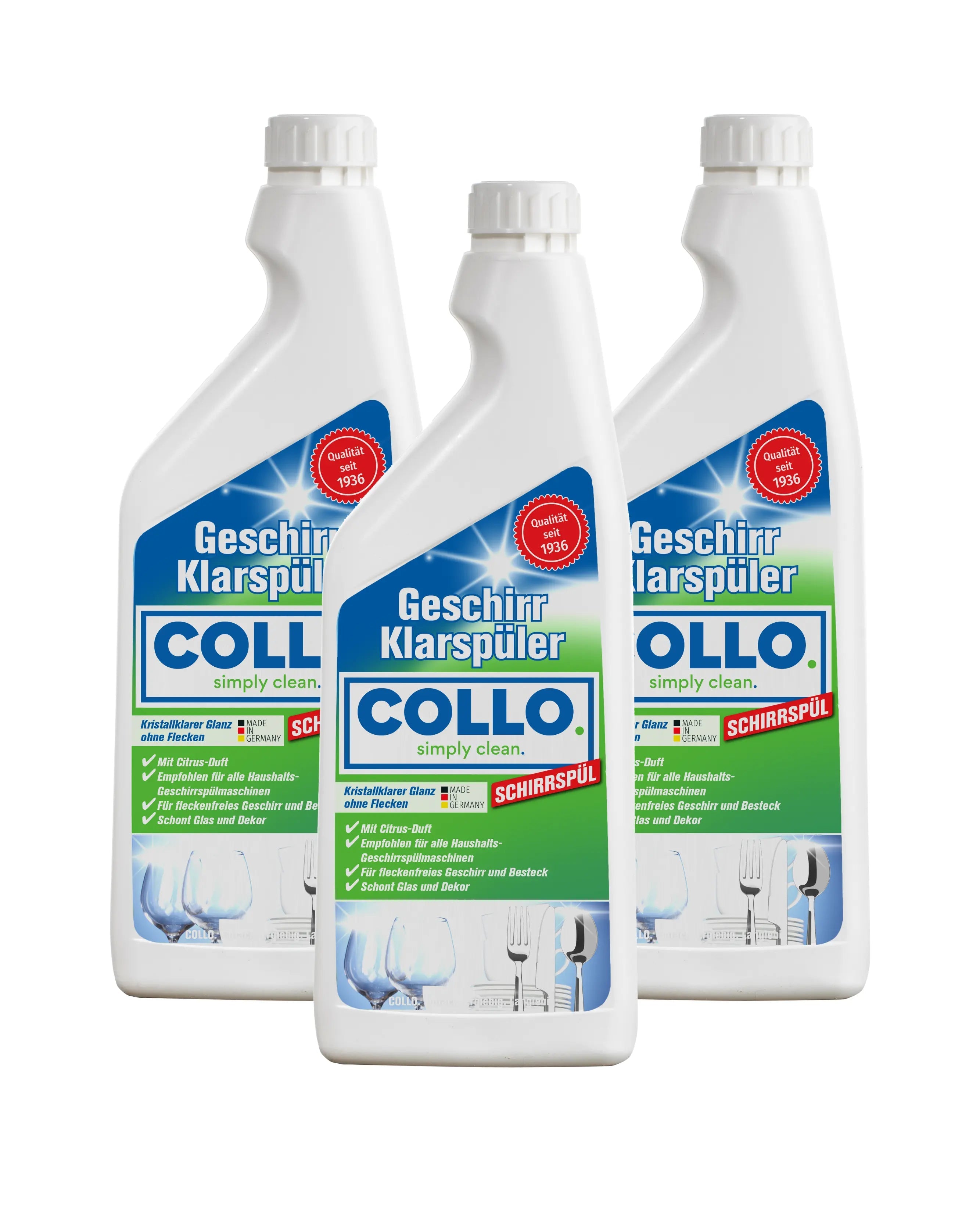 Vorteilsset: 3x Klarspüler für Spülmaschinen - 0084.3 - COLLO. simply clean.