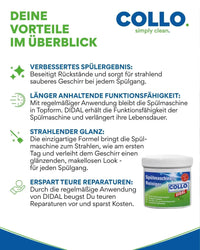 Thumbnail for Vorteilsset: 5x Didal - Spülmaschinenreiniger - Entkalker für die Spülmaschine - 0023 01.5 - COLLO. simply clean.