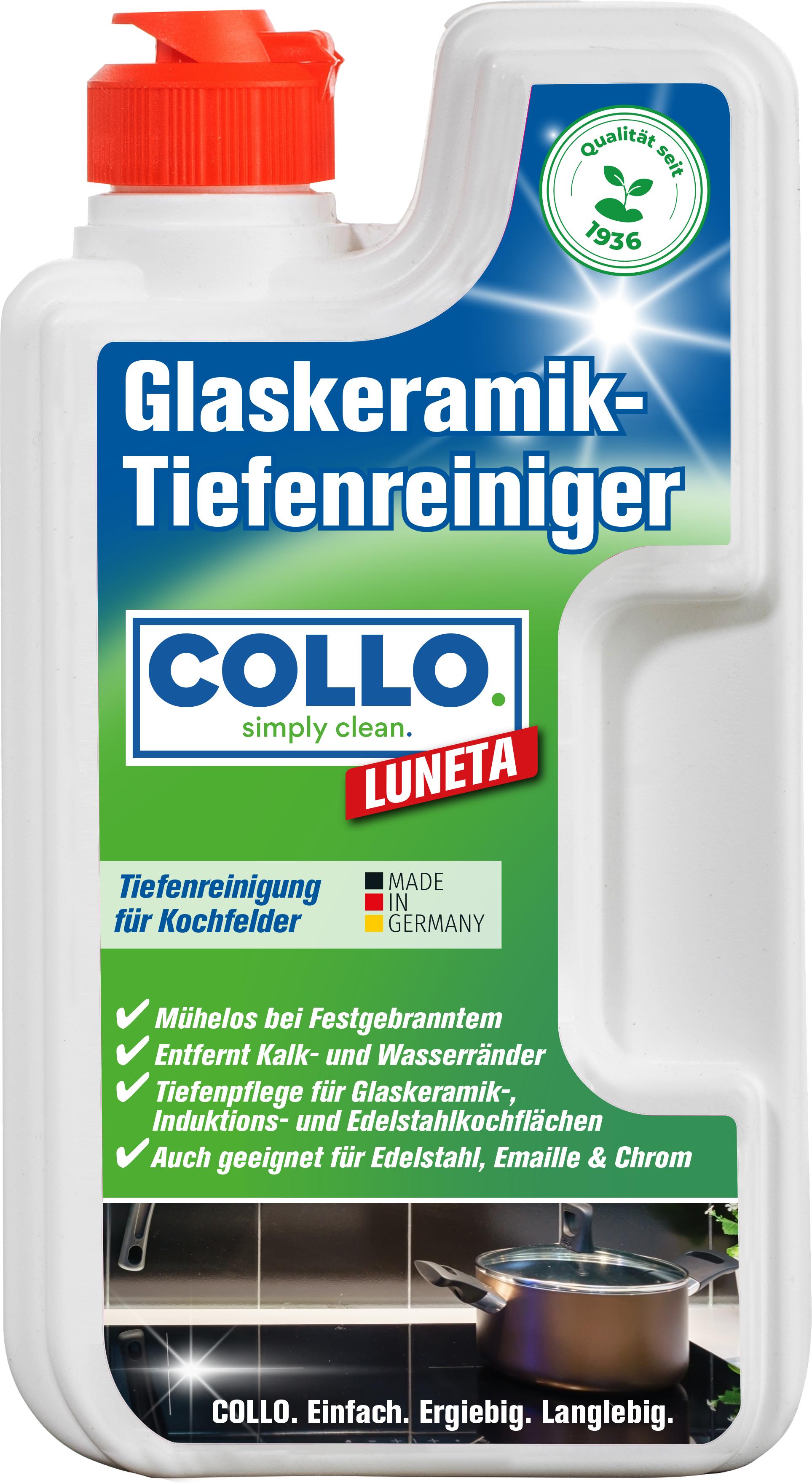 LUNETA – Glaskeramik Tiefenreinigung & Pflege