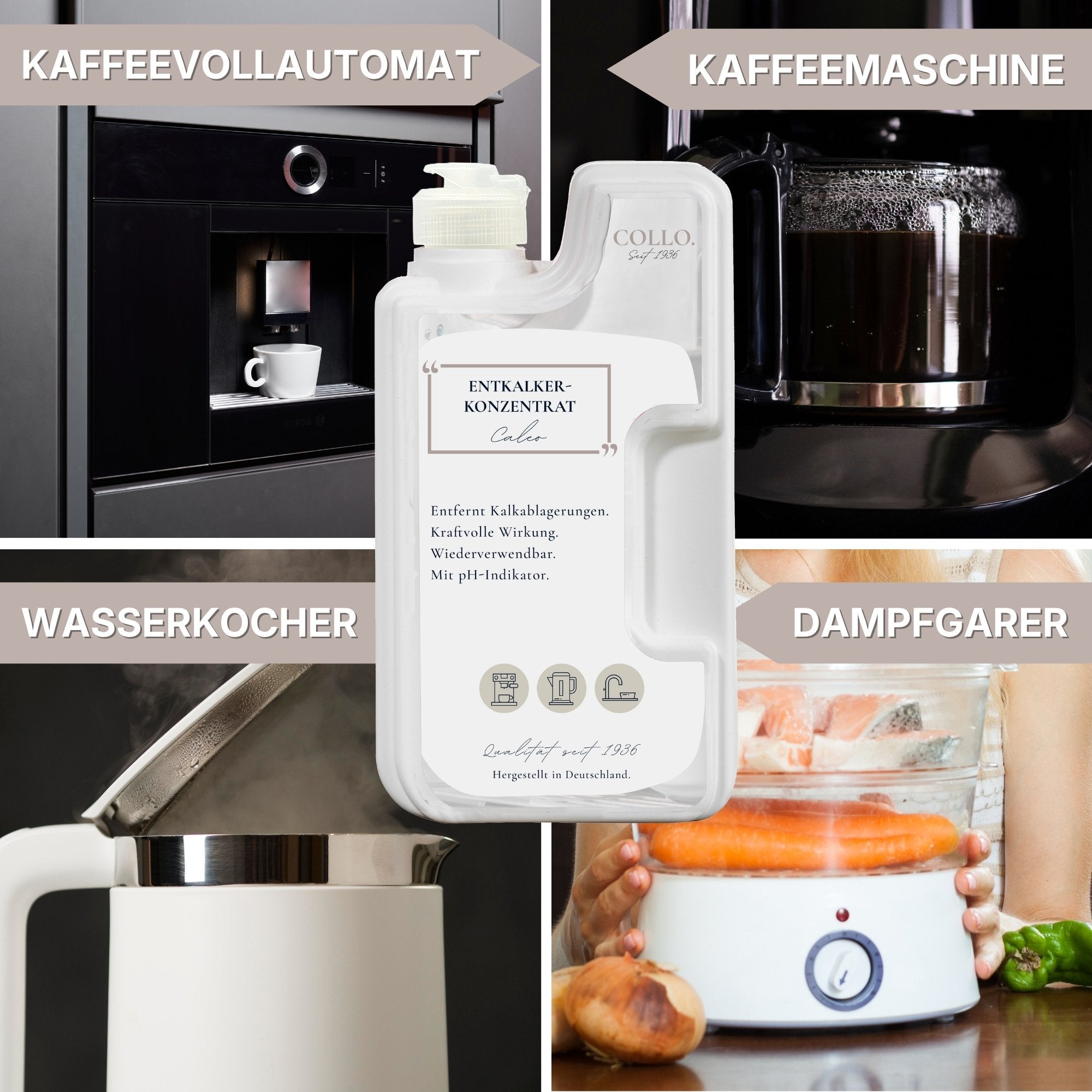 Entkalker für Kaffeemaschine, Wasserkocher & Co