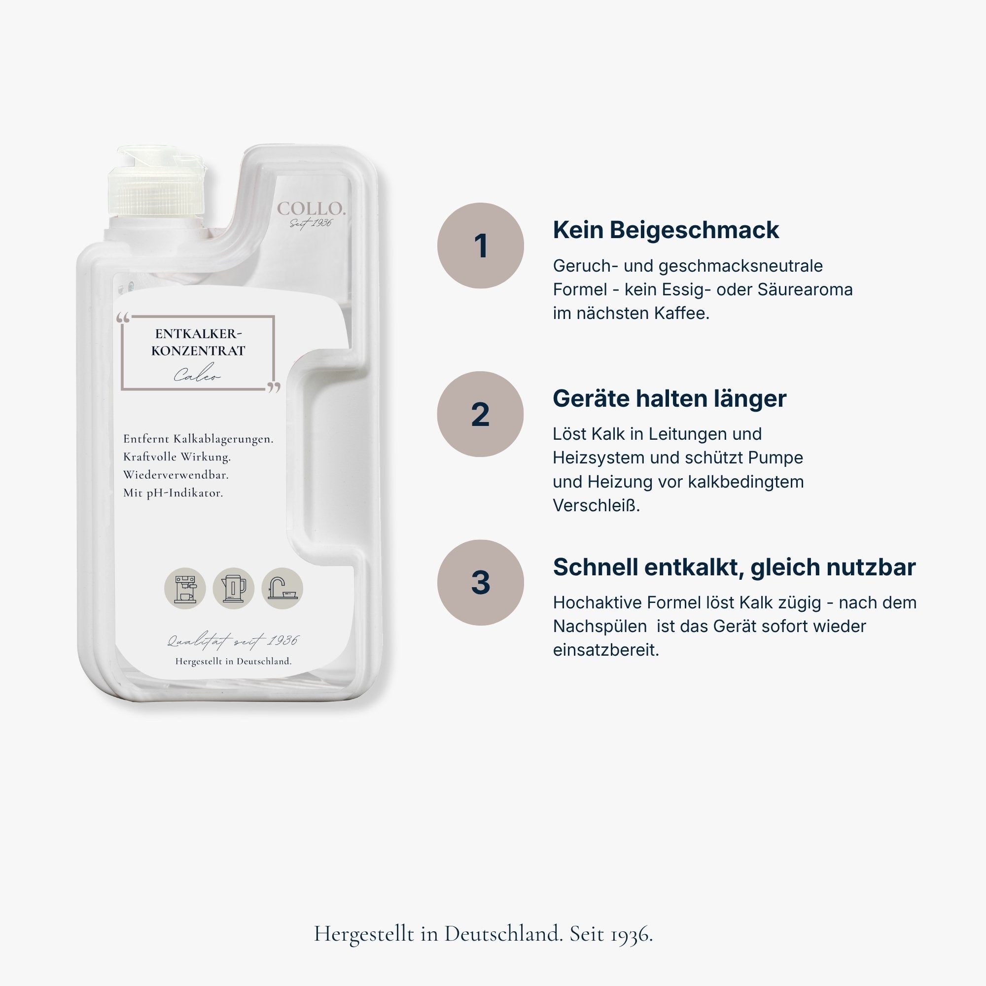 Entkalker für Kaffeemaschine, Wasserkocher & Co