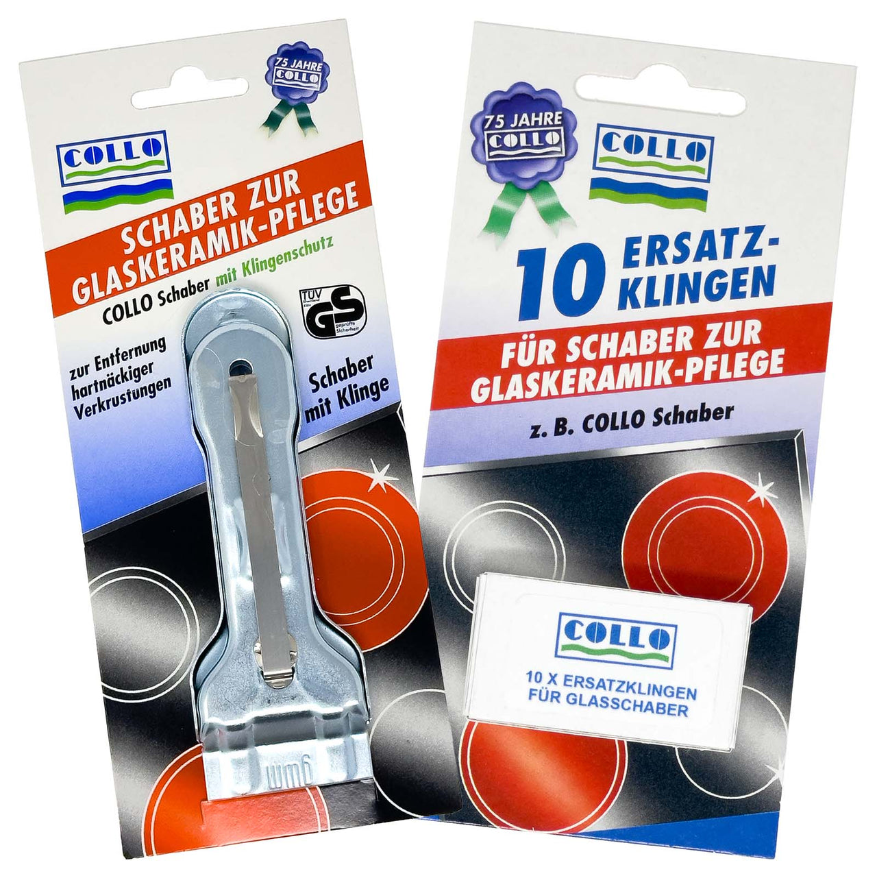 Bundle: Ceranfeldschaber + Ersatzklingen - COLLO. simply clean.