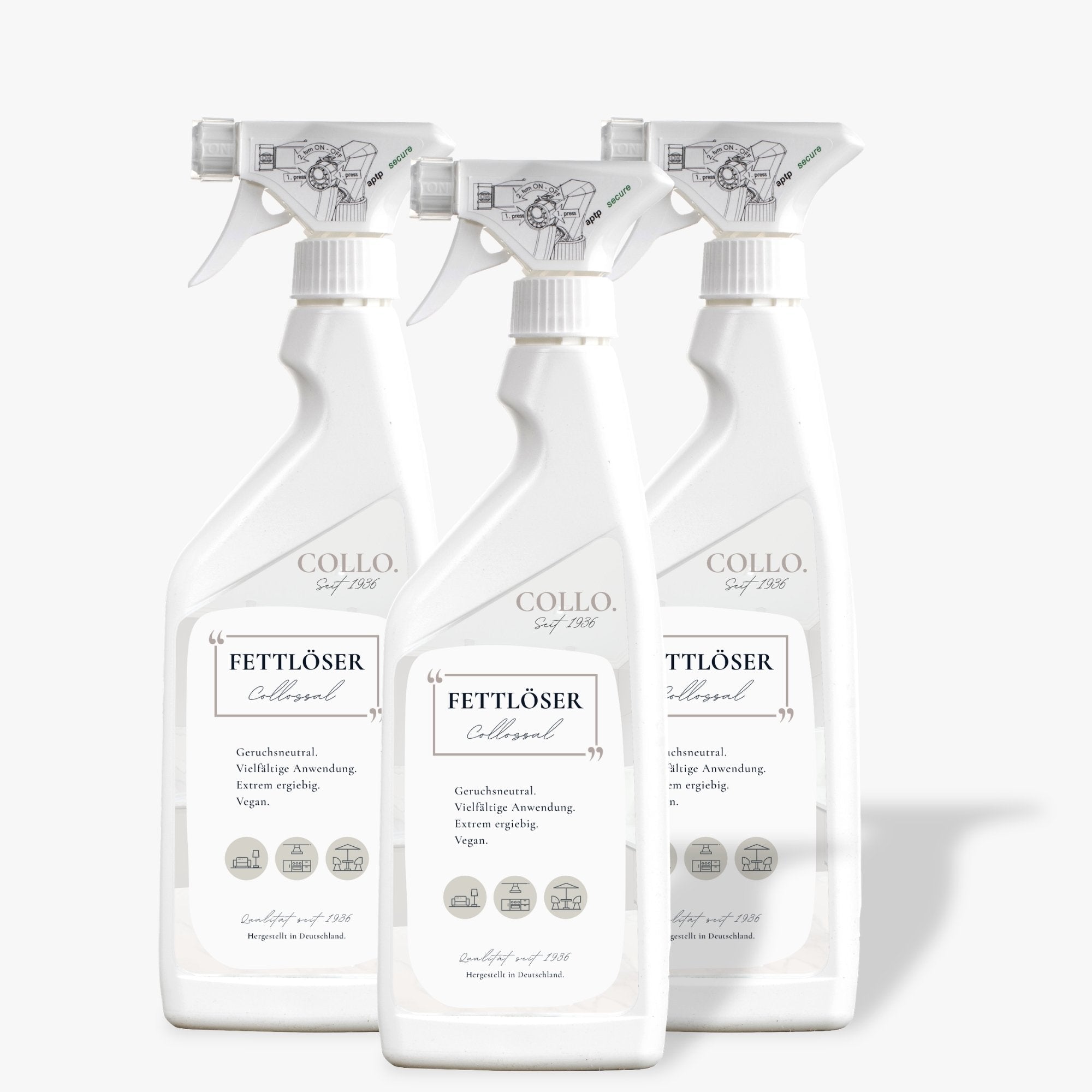 COLLOSSAL Fettlöser – 3er - Set - 0010.3 - COLLO. simply clean.