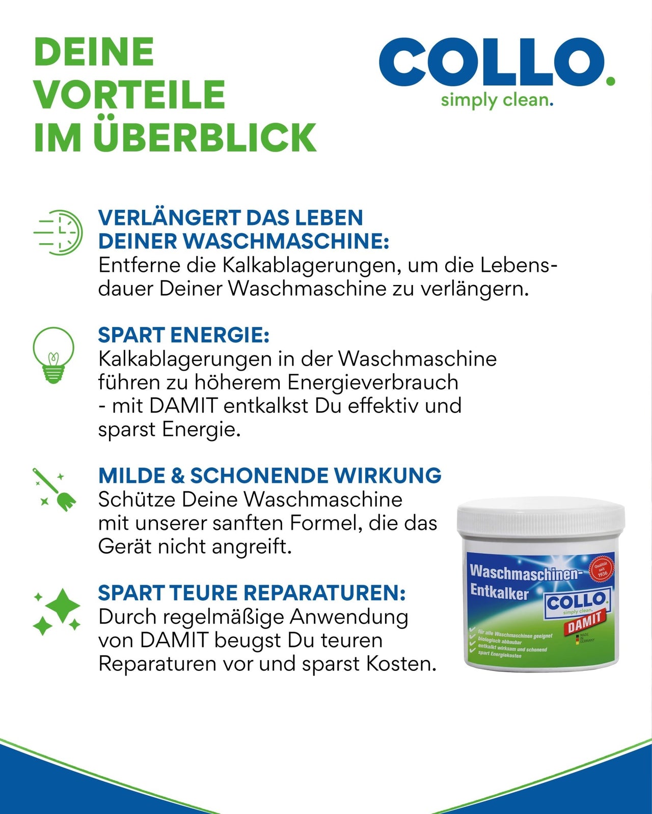 DAMIT Waschmaschinen Entkalker - 0022 01 - 5