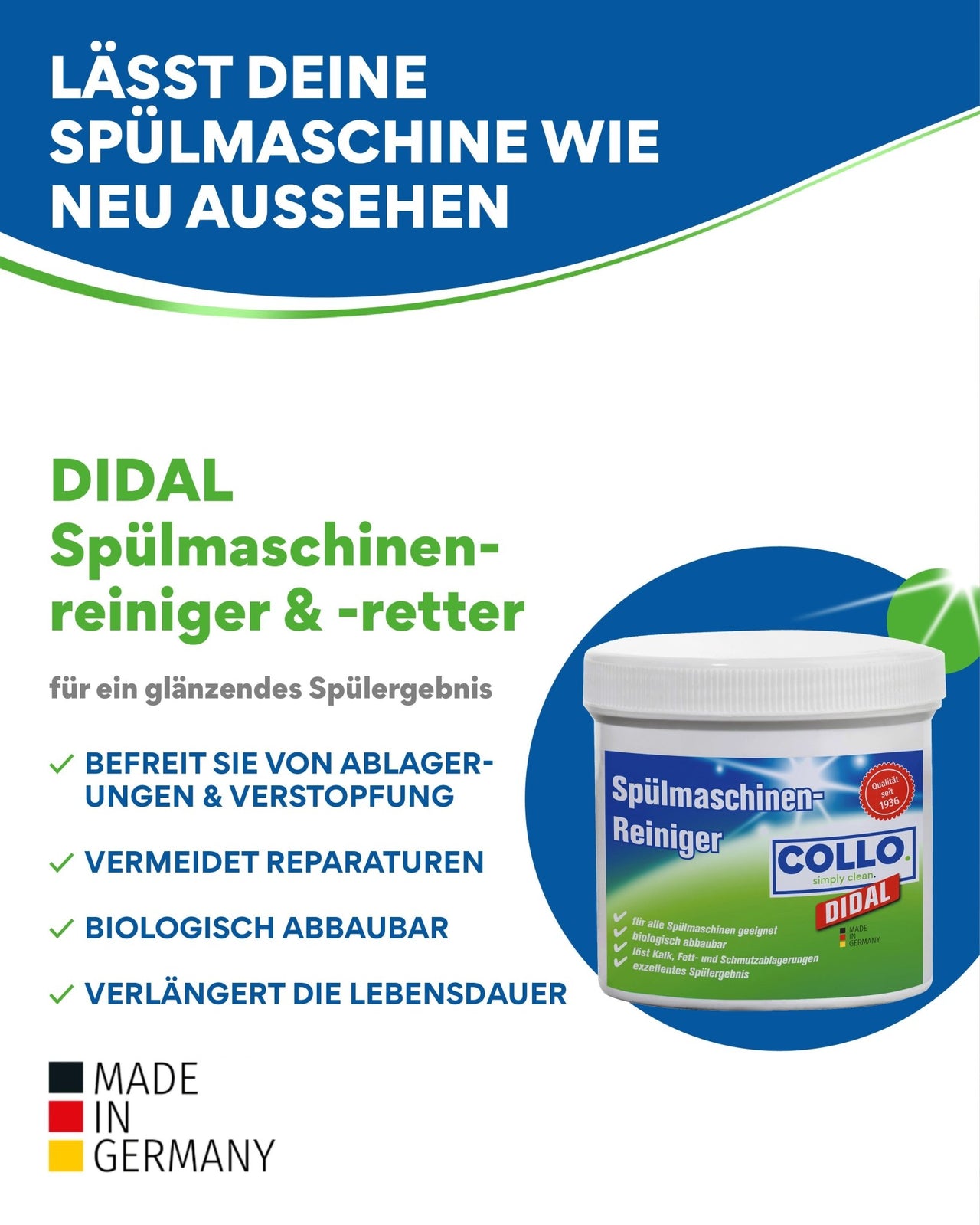 DIDAL Spülmaschinenretter & - reiniger - 0023 01 - COLLO. simply clean.