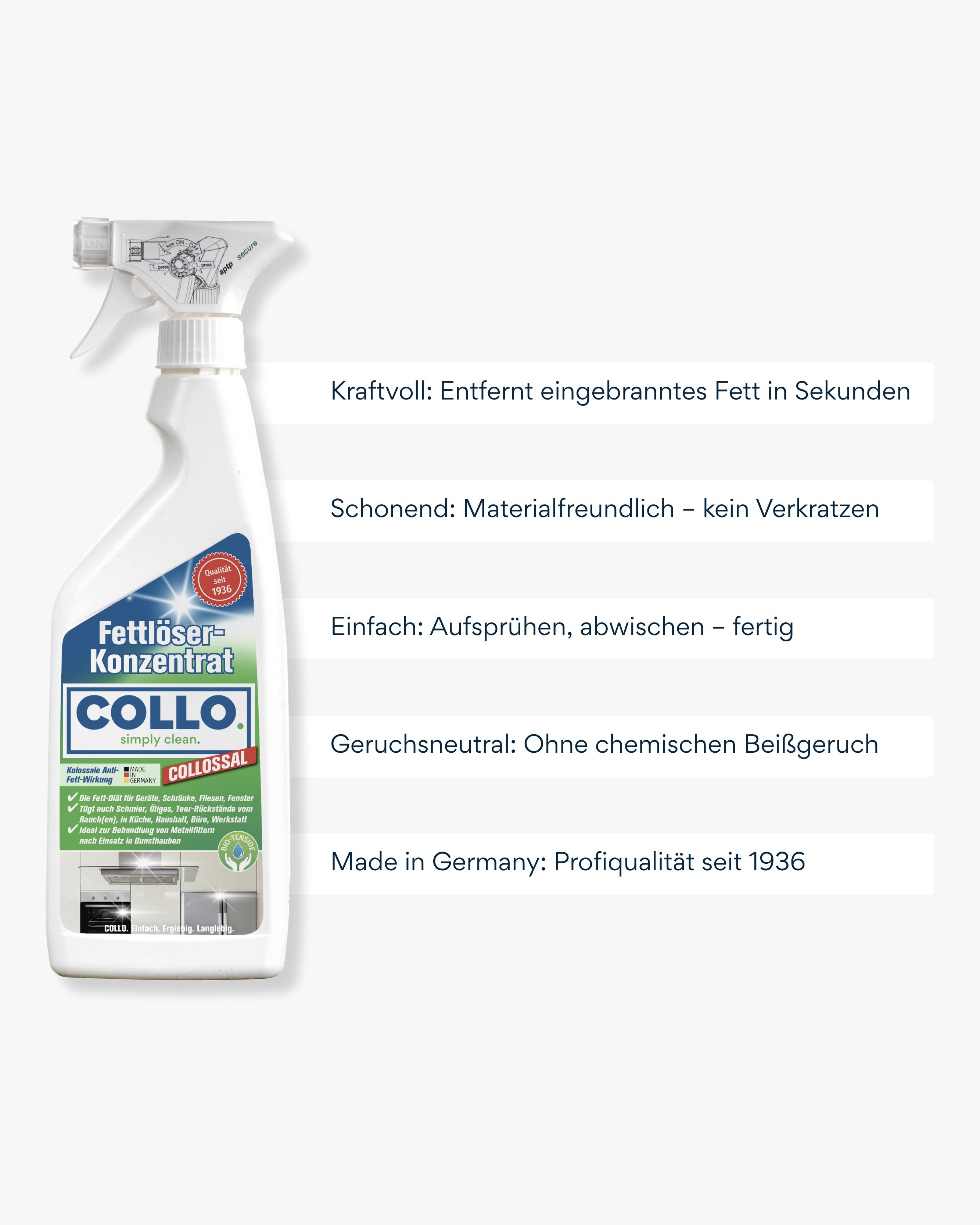 Fettlöser für Küche & Grill - 0010 - COLLO. simply clean.