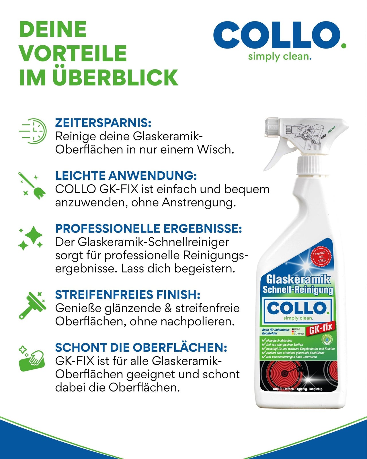 Glaskeramik nach dem Kochen reinigen