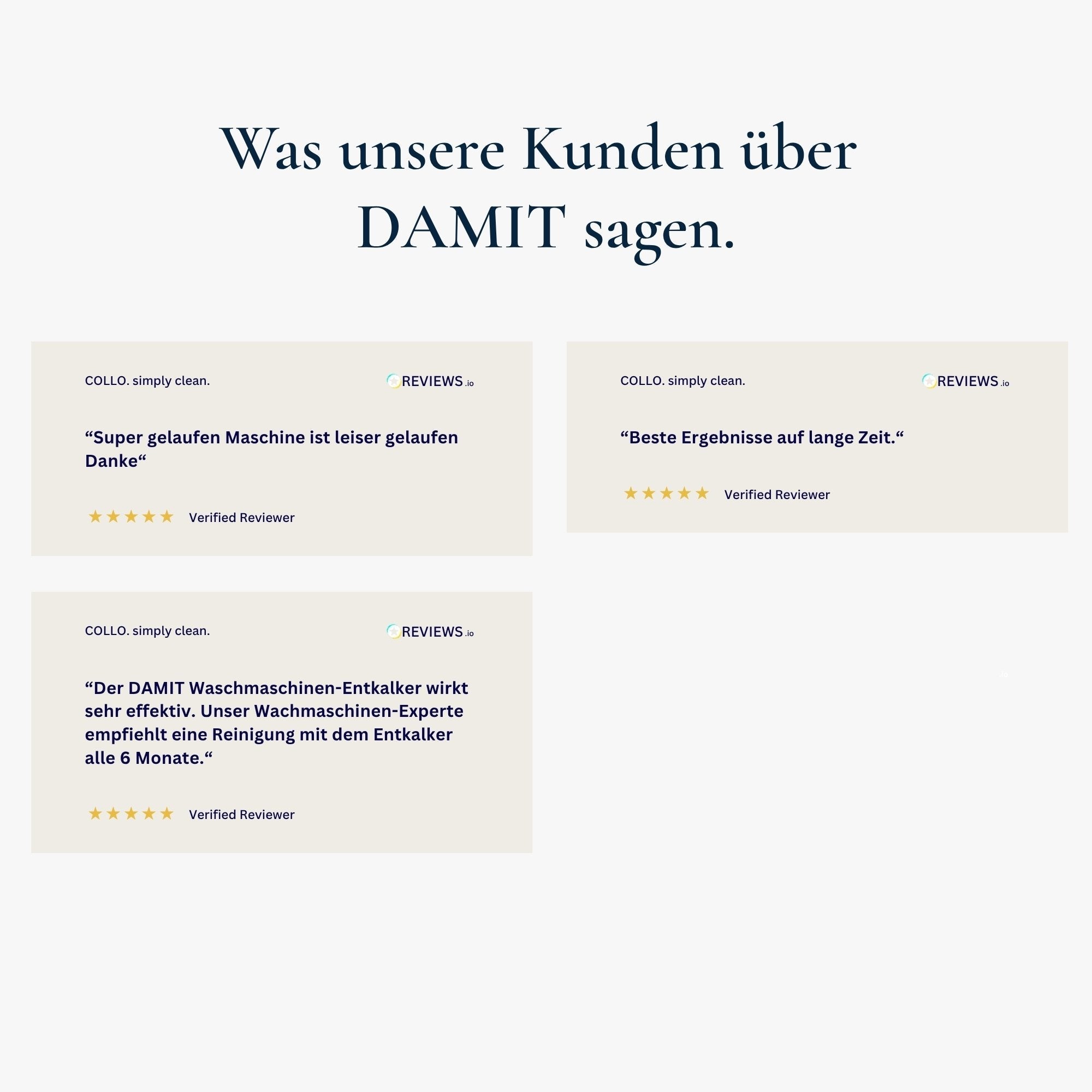 Vorteilsset: 3x Damit - Waschmaschinenentkalker - 0022 01.3 - COLLO. simply clean.