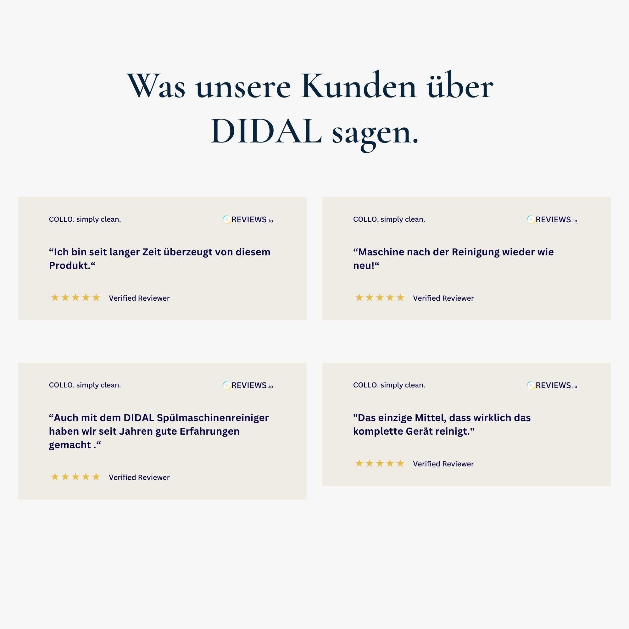 Vorteilsset: 3x Didal - Spülmaschinenreiniger - 0023 01.3 - COLLO. simply clean.