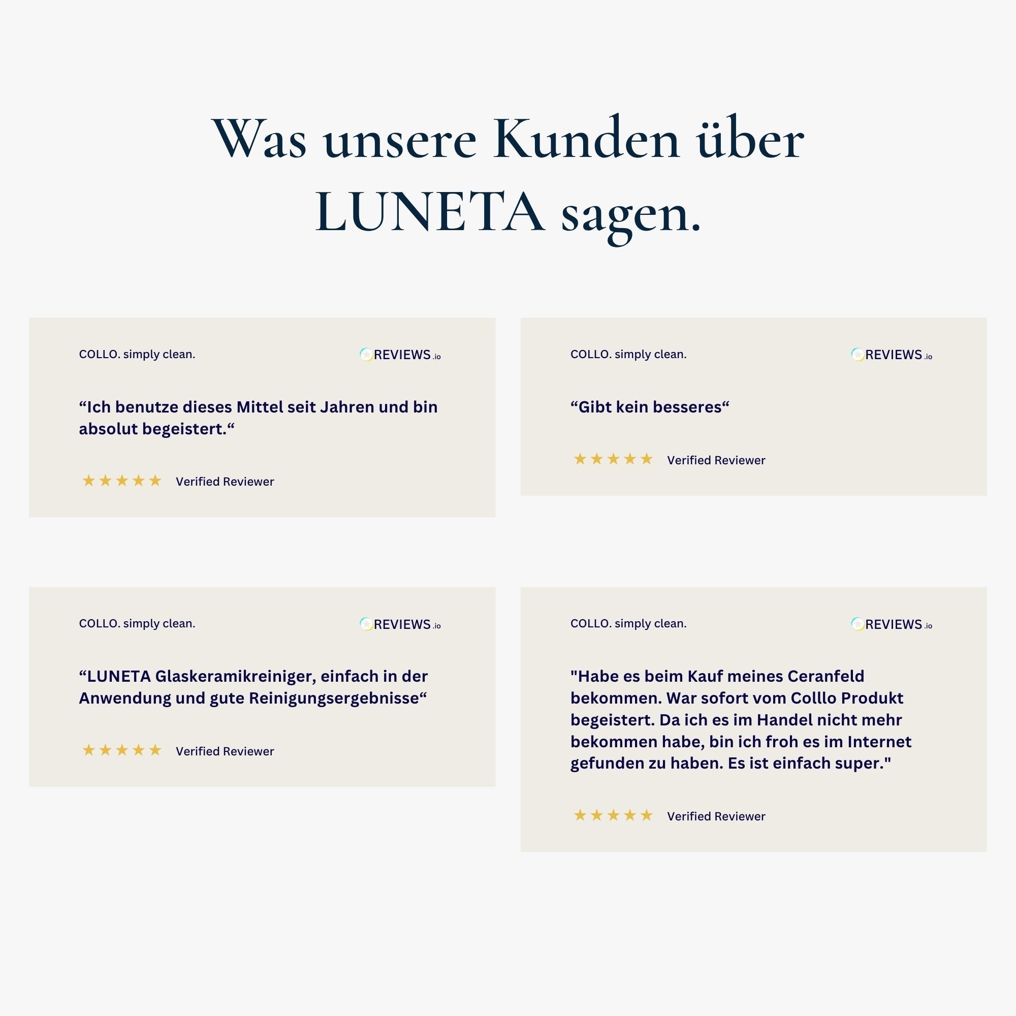 Vorteilsset: 3x Luneta - Glaskeramik - und Ceranfeldreiniger | Edelstahlpflege - 0065.3 - COLLO. simply clean.