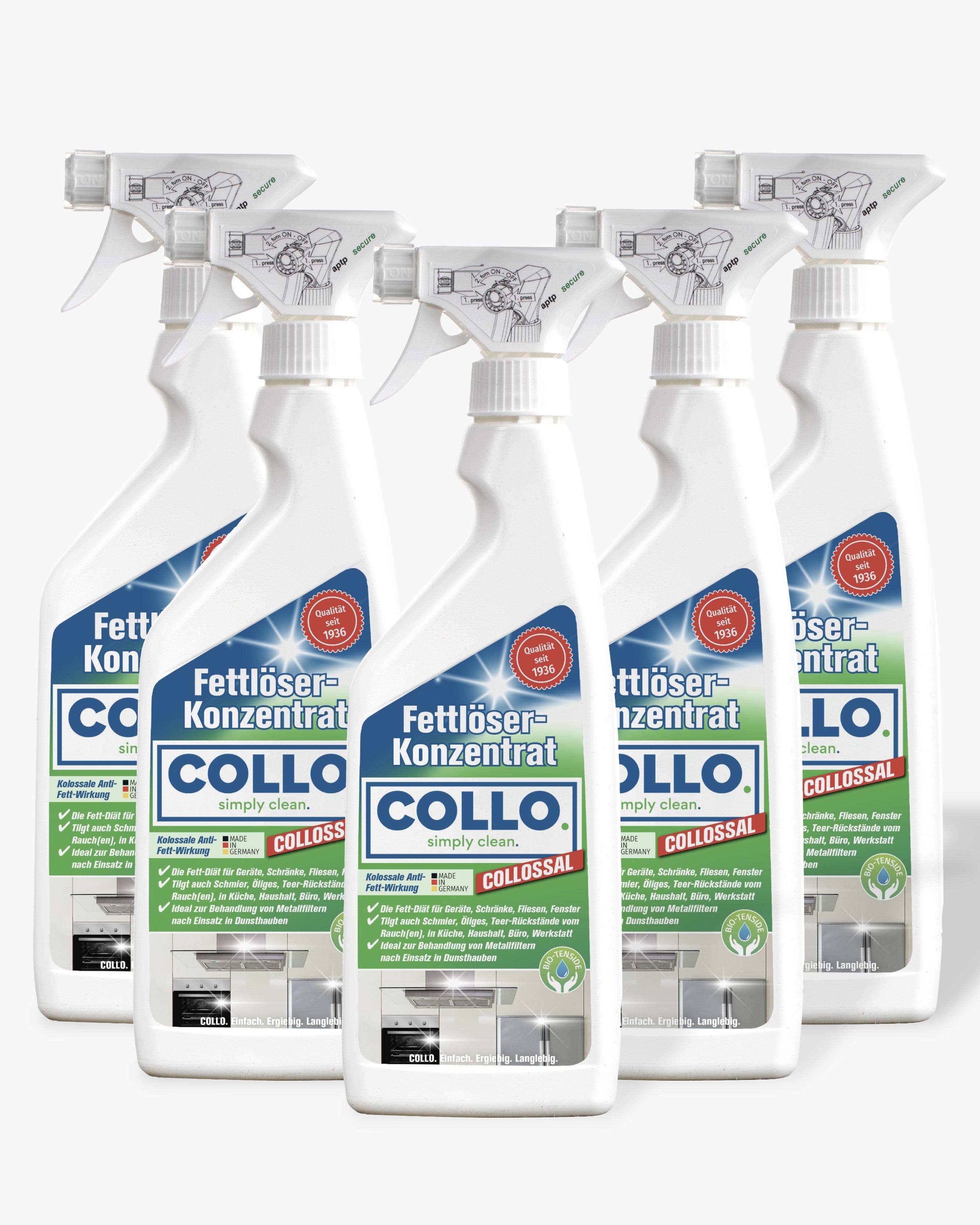 Vorteilsset: 5x Fettlöser für Küche & Grill