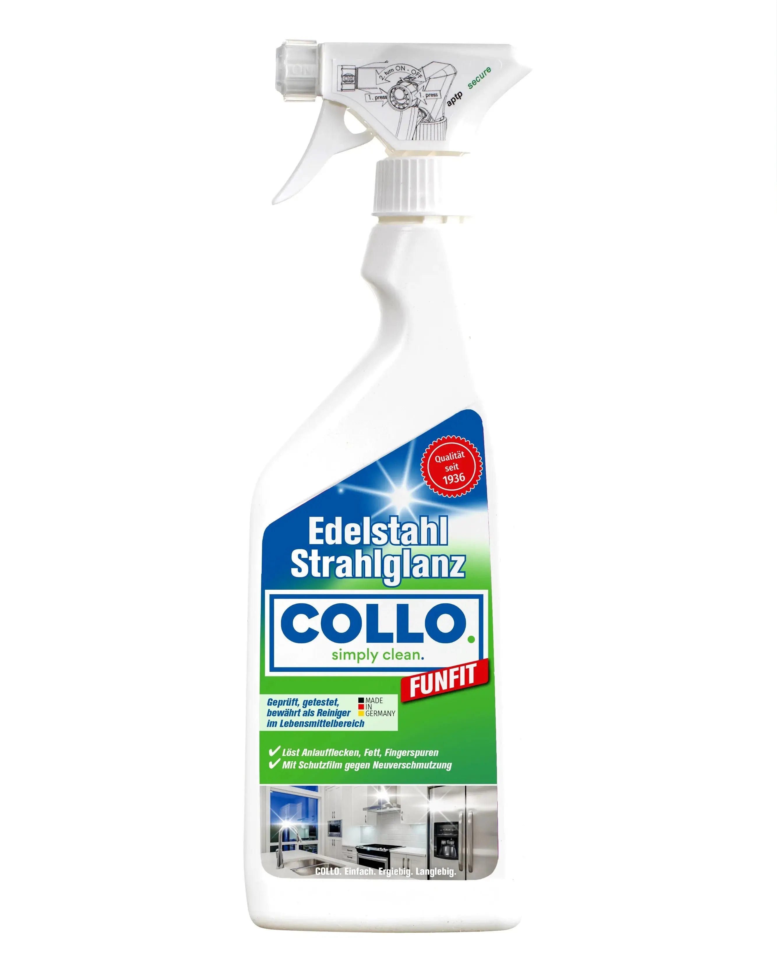 Vorteilsset: 5x Funfit - Edelstahlreiniger & - Pflege - 0067.5 - COLLO. simply clean.
