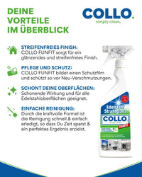 Thumbnail for Vorteilsset: 5x Funfit - Edelstahlreiniger & - Pflege - 0067.5 - COLLO. simply clean.
