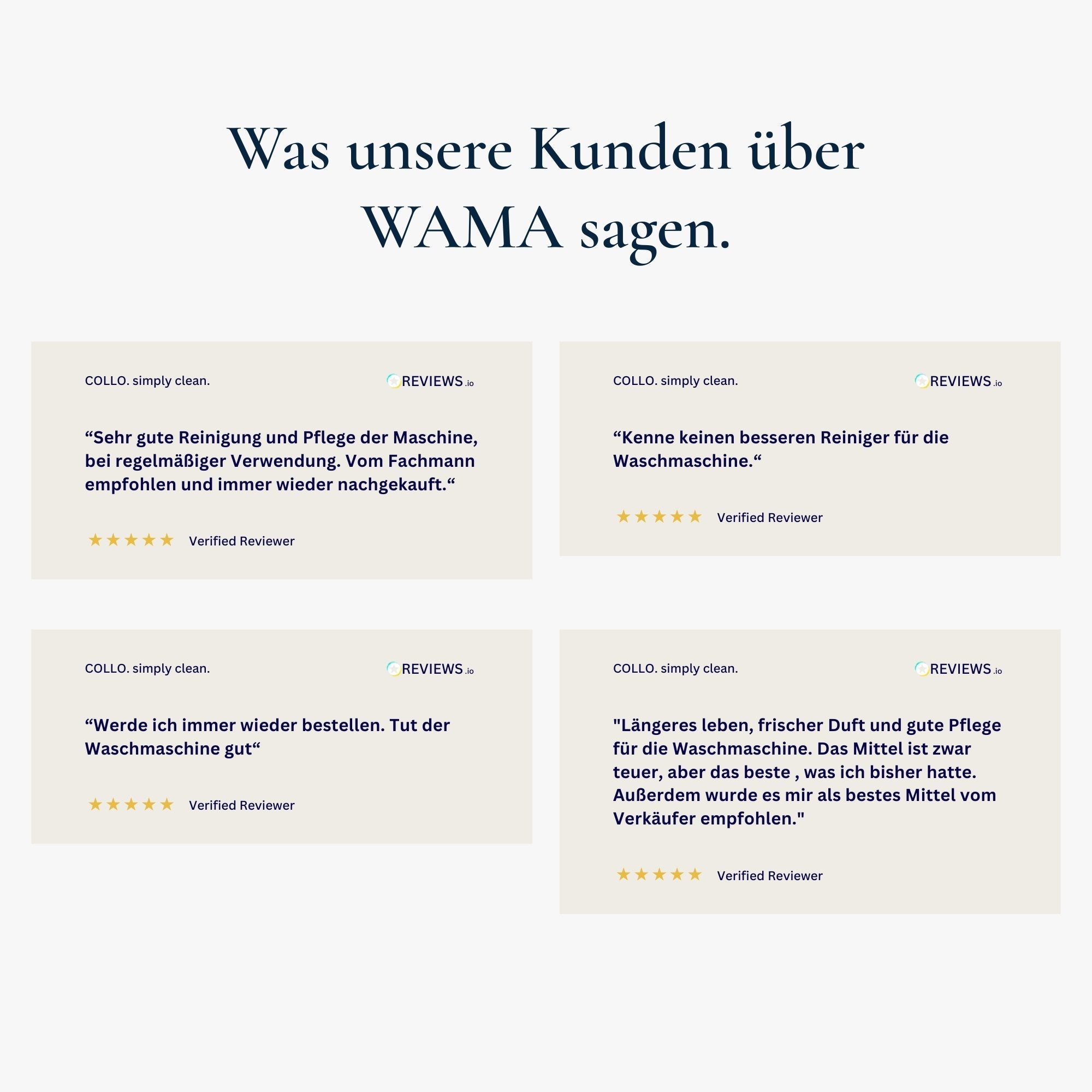 Vorteilsset: 5x Hygienischer Waschmaschinenreiniger - 0006.5 - COLLO. simply clean.