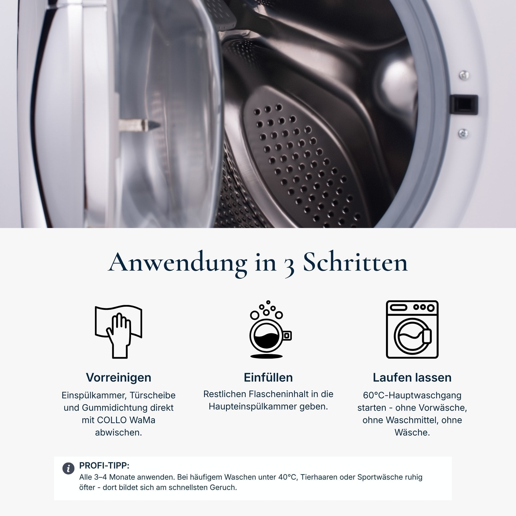 Vorteilsset: 5x Hygienischer Waschmaschinenreiniger - 0006.5 - COLLO. simply clean.