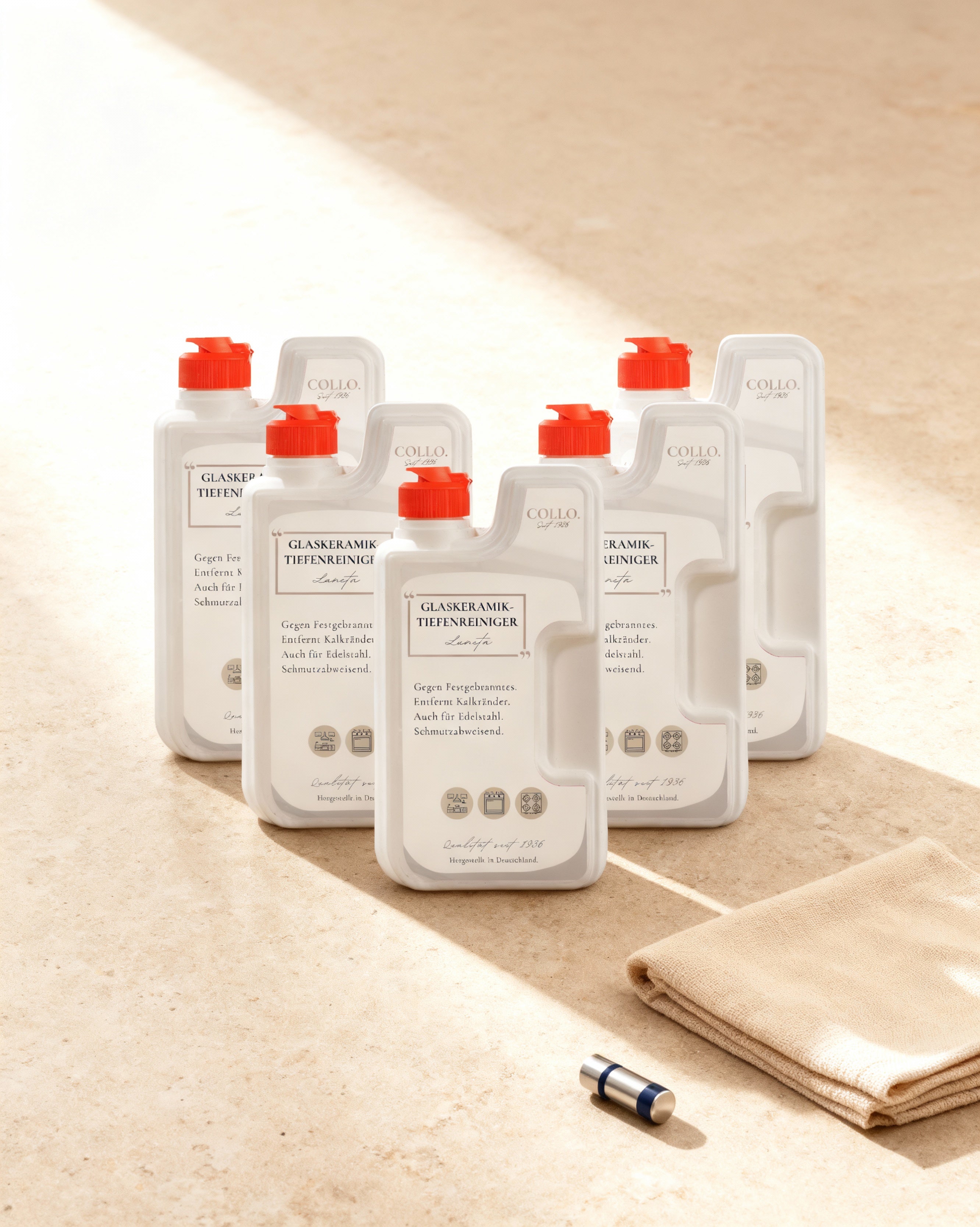 Vorteilsset: 5x Luneta - Glaskeramik - und Ceranfeldreiniger | Edelstahlpflege - 0065.5 - COLLO. simply clean.