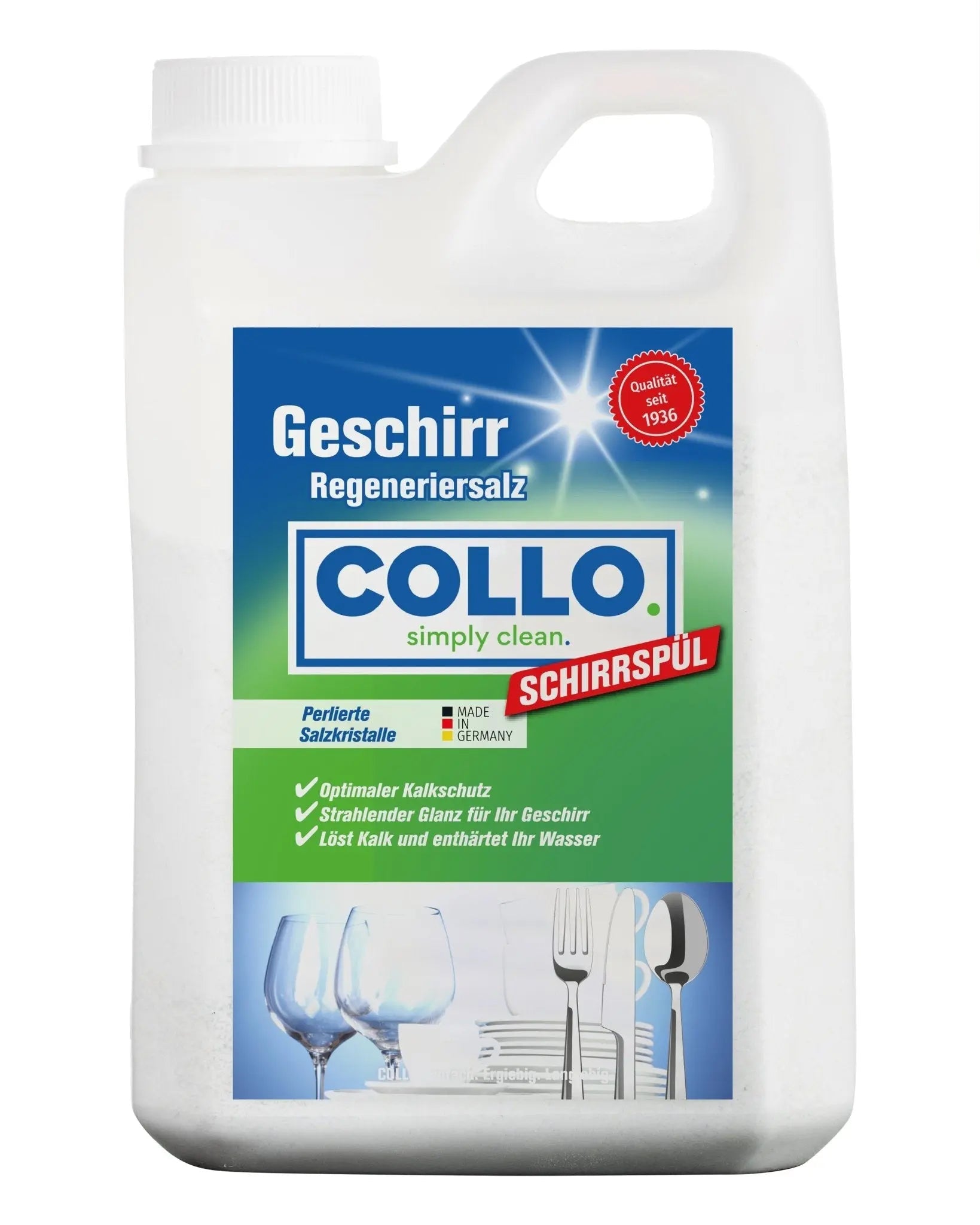 Vorteilsset: 5x Spülmaschinensalz - 2kg - 0094.5 - COLLO. simply clean.