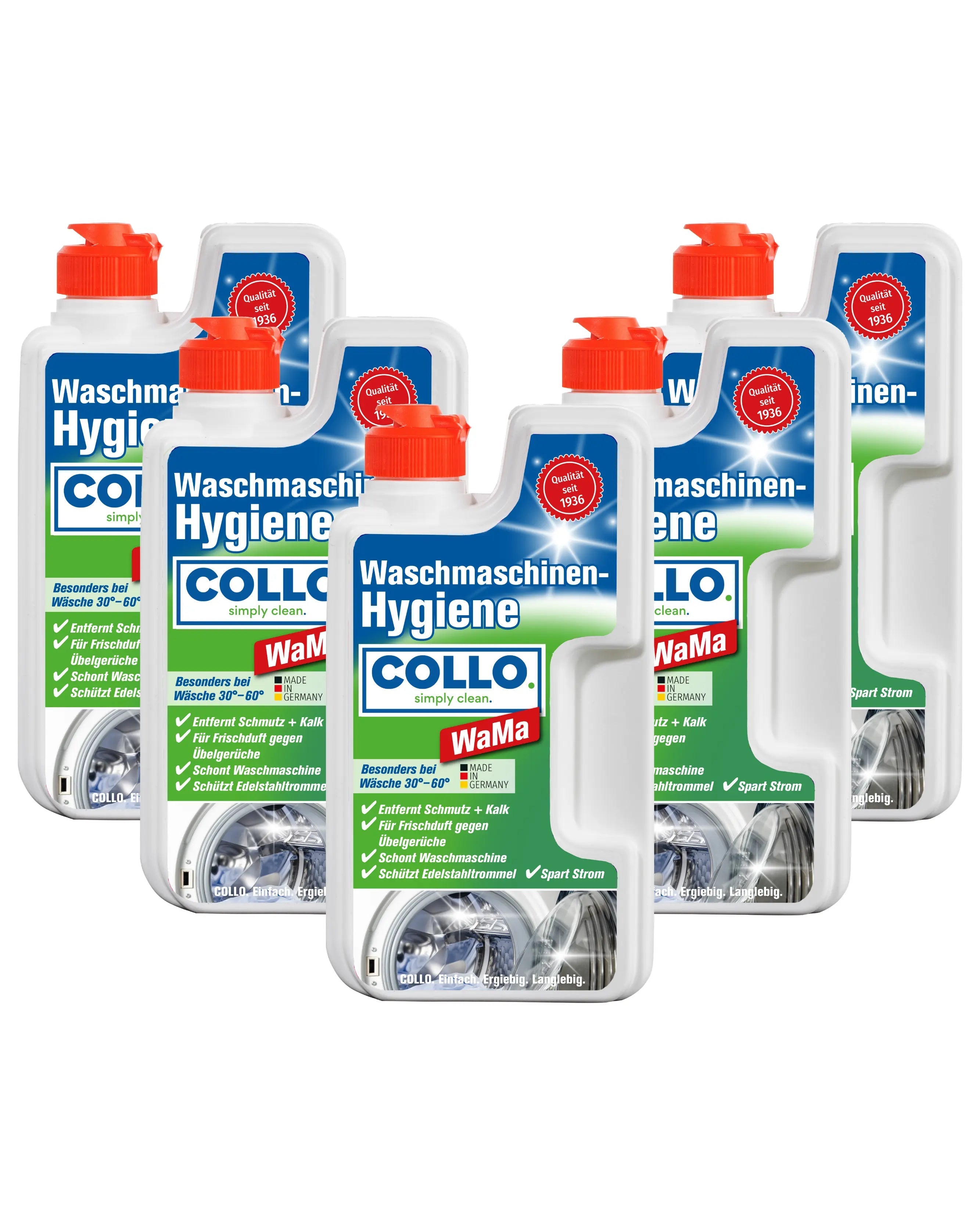 Vorteilsset: 5x WaMa Waschmaschinenreiniger - Wäsche stinkt - Waschmaschine stinkt - 0006.5 - COLLO. simply clean.