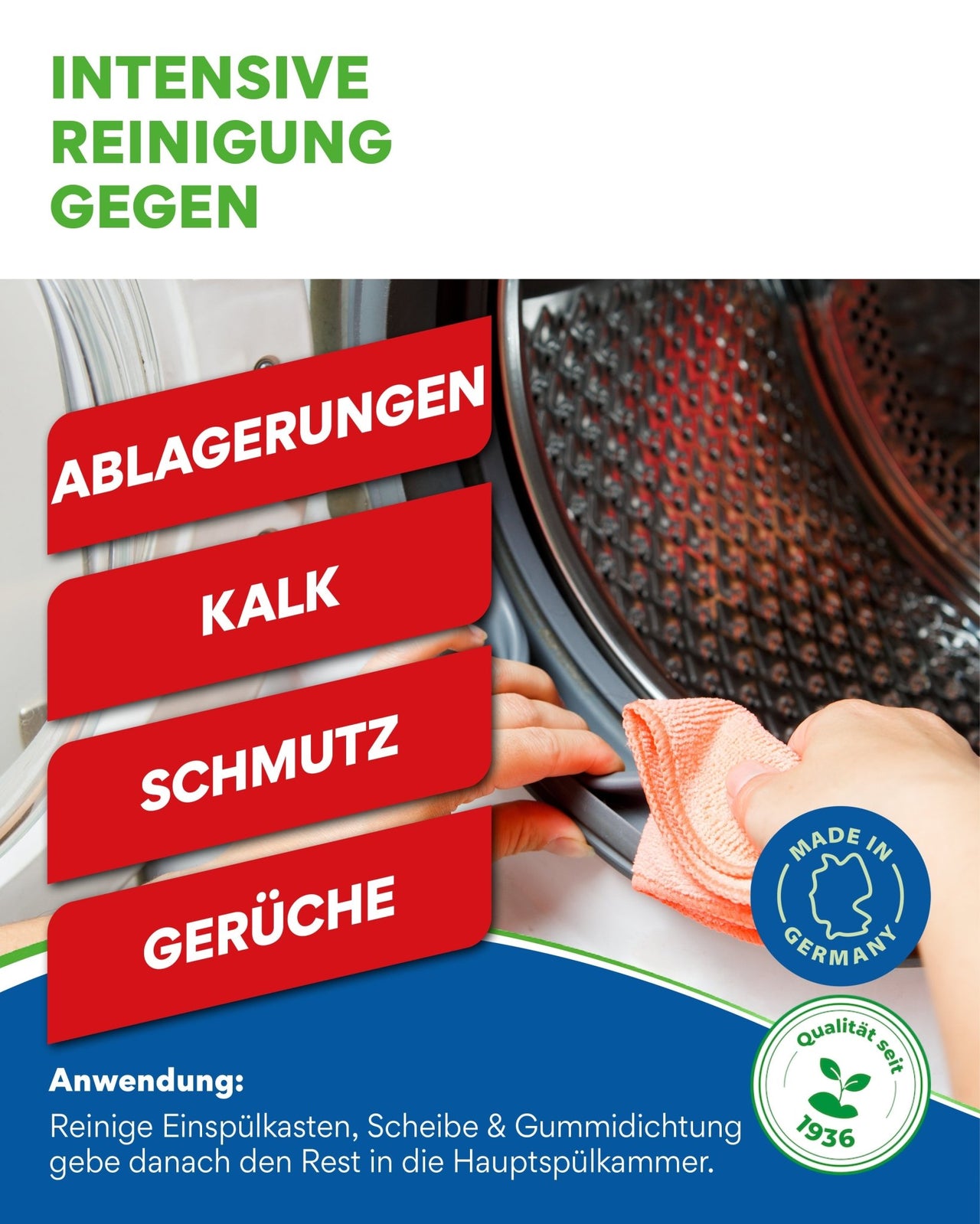 Leerlaufprogramm mit WaMa für Tiefenreinigung