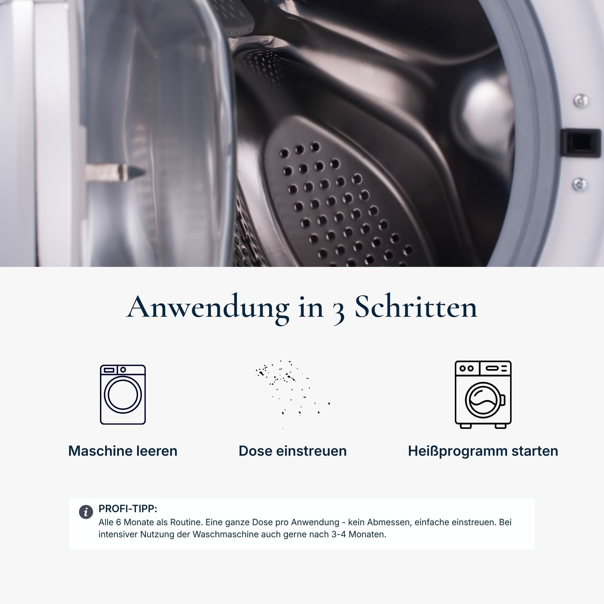 Waschmaschinen Entkalker DAMIT – mit Langzeitschutz gegen Kalk & Energieverlust - 0022 01 - COLLO. simply clean.